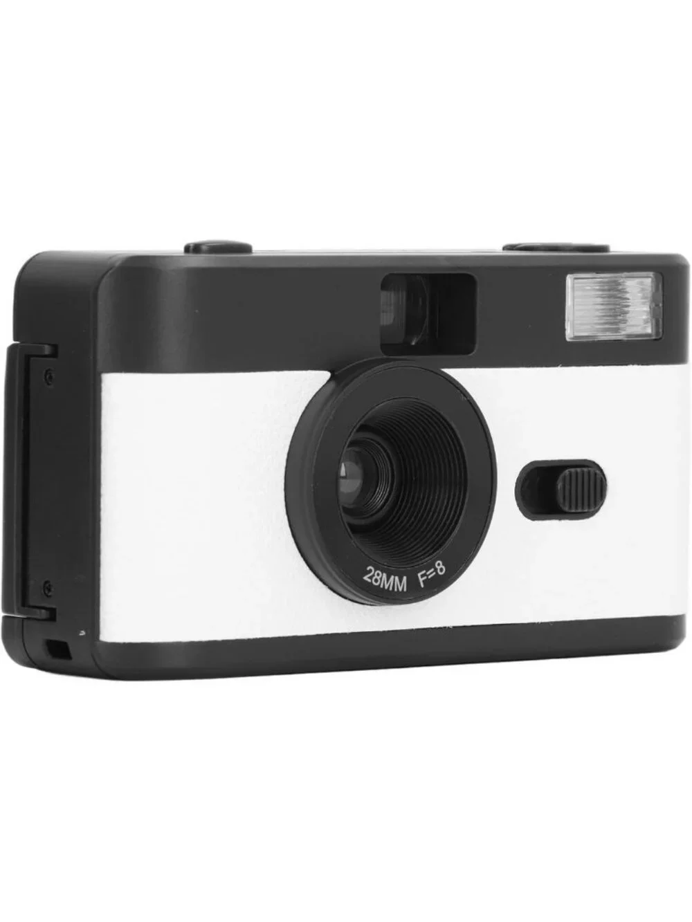 Vintage 35mm Reusable Film Camera with Flash - Supports Color & B&W Film